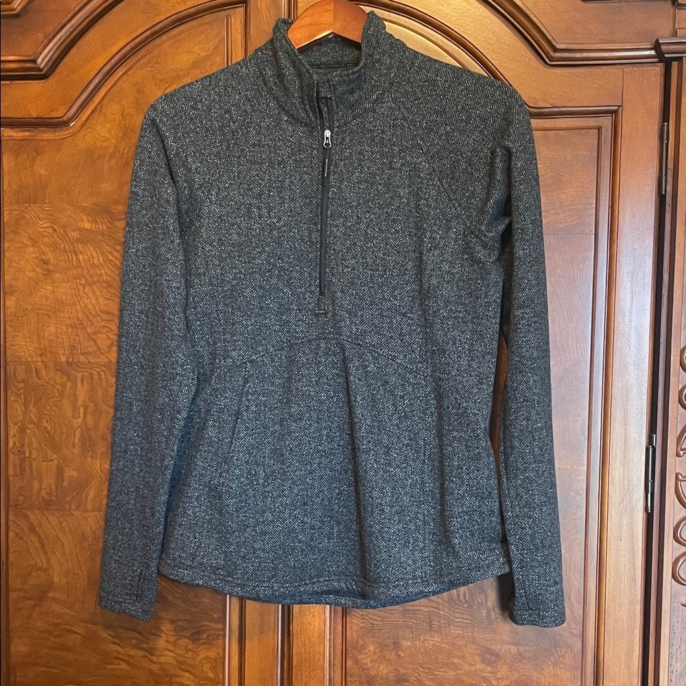 Kyodan Outdoor Gray Quarter-Zip Pullover Size Large